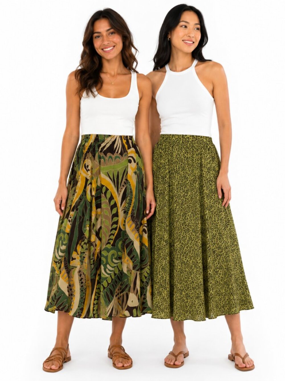 Reversible Boho Midi Skirt – Two Looks in One!